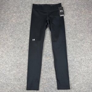 Under Armour Cold Gear Compression Tech Leggings 28" Black Womens Small S